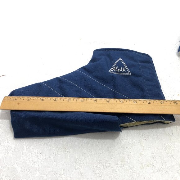 Vintage Cross Counrty Skiing insulated Boot covers ~ Pre-owned Size 42 / 43 - Picture 9 of 9